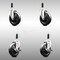 Service Caster 5 Inch 316SS Soft Rubber Swivel 3/4 Inch Expanding Stem Caster Brake SCC, 2PK SCC-SS316EX20S514-SRS-2-TLB-2-34 - alternate 3